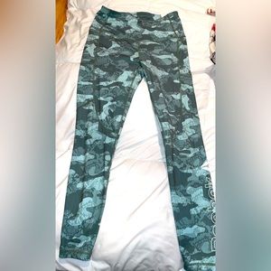 Green Camo Reebok womens leggings